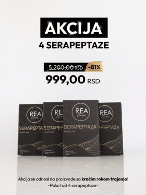 Serapeptaza kapsule Akcija